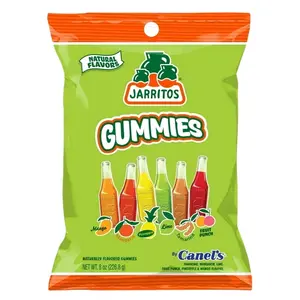 Jarritos Gummies & Sour Gummies - Spicy Sour & Original Naturally Flavored Gummies Tamarind Mandarin Lime Fruit Punch Pineapple Mango Flavors 8 oz Bag