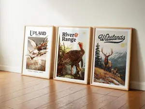 Old Time Hunting Poster Unframed Decor Outdoorsy Cabin Wall Art Gift for Hunter Art Retro Hunting Wall Artwork Gift for Dad Home Decor 08*12 12*18 16*24 20*30 24*36 inches - Decoration