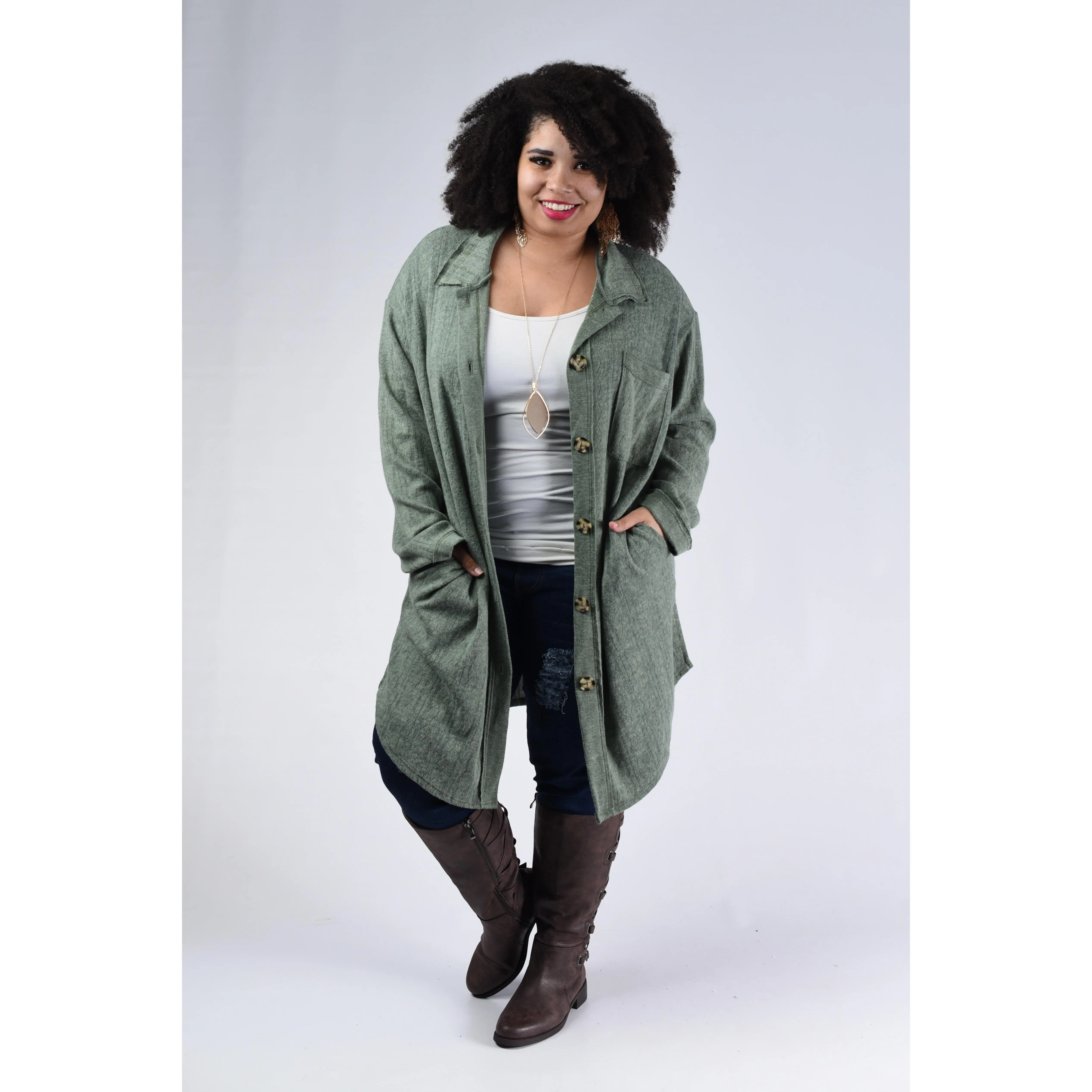 Kiss Me Again Cardigan, Sage