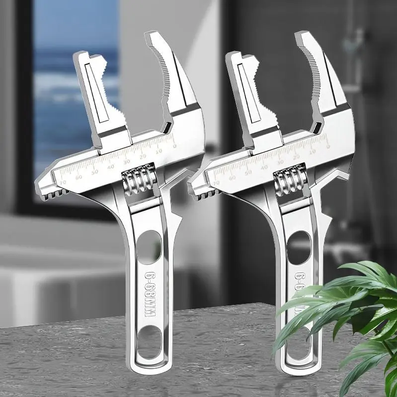 Multi-function Wrench Universal Short Handle Large Open-ended Wrench Special Tool for Pipe Installation Of Water Heating Faucet Mechanical Automobile Maintenance Wrench