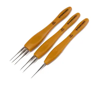 FAMILOCS Dreadlock Crochet Hook  0.5mm (1/2/3 Needles) Latch Hook Tool for Loc Maintenance & Hair Extensions