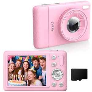 1080P Digital Camera 48MP Auto-Focus 16X Zoom Point & Shoot for Beginners Orange 800mAh Battery Perfect Gift for Halloween & Thanksgiving - （Pick）Orange