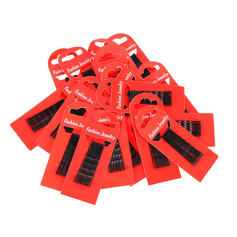 Black Single-Barrel Hair Pin Fashion Accessory for Securing Side Bangs Back Locks and Top Bun Hairstyles