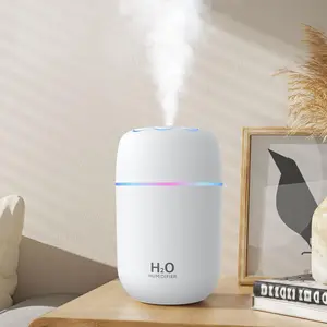 Portable Cold Mist Humidifier, Cool Mist Humidifier, USB Powered Air Humidifier for Relieve Dry Skin and Air, Suitable for Home, Office, and Travel