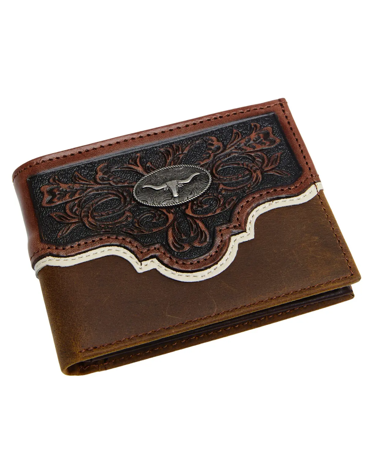 Cody James Men's Men'S Tooled Bifold Wallet - 2009771Wp