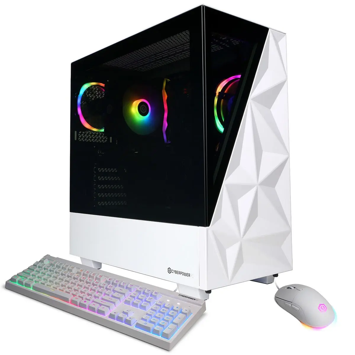 CyberPowerPC Gamer Master Gaming Desktop Computer, AMD Ryzen 5 8400F 4.2GHz, 16GB RAM, 2TB SSD, NVIDIA GeForce RTX 5060 8GB, Windows 11 Home, White
