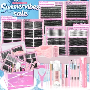 Lash Clusters Kit, Mega/ultra/Dramatic/Volume/Full/Spikes/ Bottom Lashes Clusters Kit WaterProof Lashwith Everything You Need for Beginners and Proficient, DlYat Home Easily, Soft comfortable Easy Apply Natural Lookfor Makeup Daily Life #GLOBAL PICKS