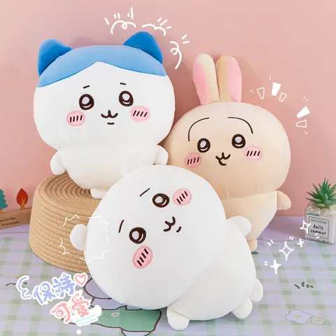 20-50cm Chiikawa Lambda/Usagi/Kiyoshi Plushies - Cutecore Stuff, Skin-Friendly PP Cotton Fill, Washable Fabric, Delicate Smooth Feel, Girlfriend Gift, Cute Look Home Decor Statues & Figurines,sohochic