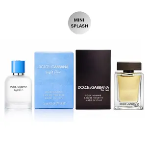 [2 PACK] Dolce & Gabbana Miniature Splash Eau de Toilette For Men (0.17 OZ / 5 ML)