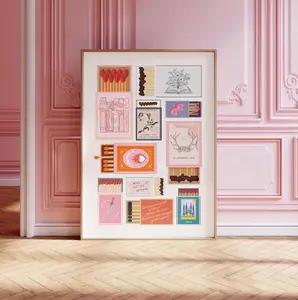 Throne of Glass Inspired Matchbox Style Print Gift Booktok Inspiration Sarah J Maas Minimalist Aesthetic Wall Art