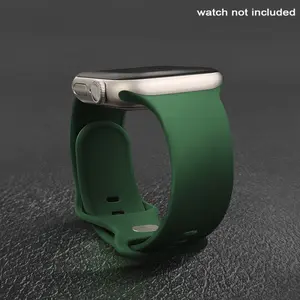 Silicone band For Apple Watch Strap 44mm 45mm 46mm 42mm 40mm 41mm 38mm Sport Correa Bracelet iWatch Series 11 10 9 8 7 SE 6 5 4 Smart Watch Accessories Smartwatch Strap