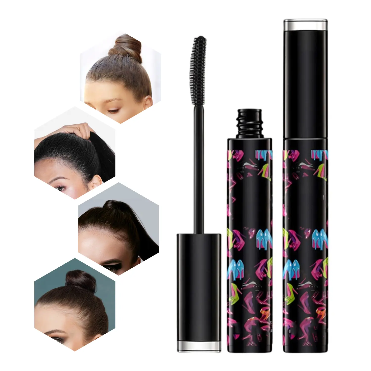Hair Wax Stick for Frizz Control & Taming Flyaways, Edge Smoothing Styler with Castor Oil for Women & Kids, 35ml, Style
