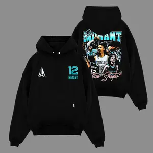 [Go-Sports] Ja Morant - Ja 12 For Grizz Nation Premium Cotton Hoodie Sweatshirt T-Shirt (Made In US), Ja 12 Fans Shirt, Game Day Outfits, Gift For Grind City Basketball Fans, Basketball Graphic Tee Hoodie