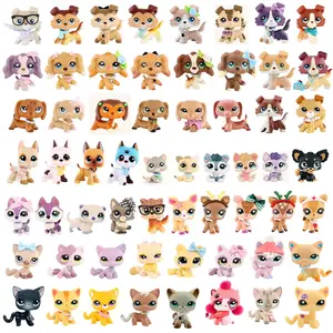 Mini Pet Dolls Set with 5 pcs Random Pets and 7 pcs Random Accessories miniature cat and dog figures Pets and Accessories Setlittlepeta Best Birthday Halloween Christmas Gift for lps Fan Cute Figures