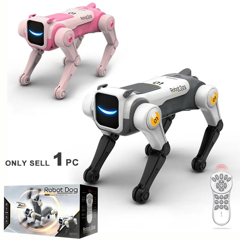 Electric Remote Control Robot Dog Toy, Realistic Robot Puppy, Voice-Controlled Bionic Mechanical Dog, Unisex Gift with Batteries Included