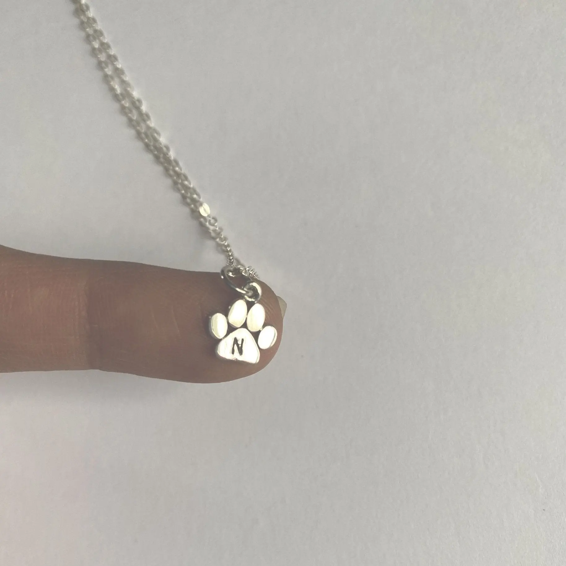 Paw Print Charm Necklace