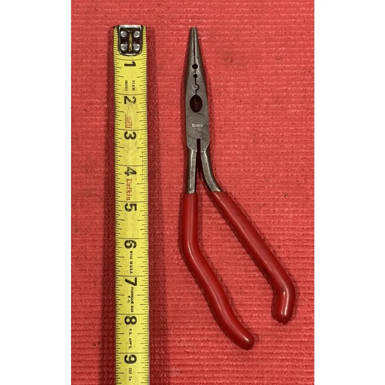 Titan Tools 11400 9" Pistol Grip Needle Nose Pliers/Crimper