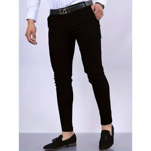 Slim Fit Elegant Slacks - Men's Casual Vintage Style Slightly Stretch Dress Pants For All Seasons Business Banquet Dinner, Old Money Style - For Men - Made from Breathable Fabric - Perfect Gift for Business Professionals