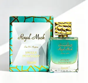 Surrati Royal Musk Eau de Parfum 3.4 FL.OZ 100ML, Sweet Powdery Arabian Unisex Fragrance, Rich Royal Musk Scent with Great Longevity, Elegant Daily Perfume for Men & Women, Perfect for Gifting