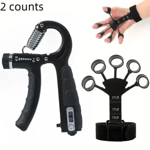 2 Pack Hand Grip Strengthener Counter, Professional Boxing Rehabilitation Device, Electronic Fitness Equipment for Arm Muscle Training, Hand Grip Trainer, Hand Gripper, Grip Training Aids, Handgrip, Hand Grips For Strength Training