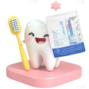 5-in-1 Mini Toothbrush Set - 26pcs/Pack DisposableToothbrush with Floss, Tongue Scraper, Toothpick &Toothpaste. Individually Wrapped Oral Care Kit for FreshBreath, Travel, Work, Dating & Business Trips, Portable &Compact