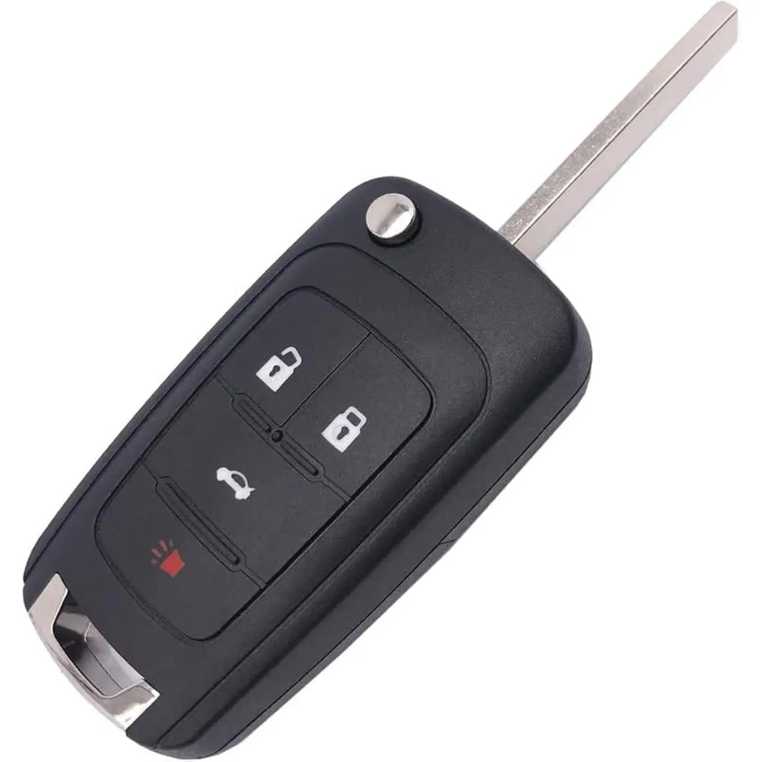 Folding Flip Replacement Key Fob Cover Case fit for 2010 2012 2011 2014 Chevy Cruze Malibu Camaro Equinox Equinox Sonic Terrain Keyless Entry Key Fob Shell2026