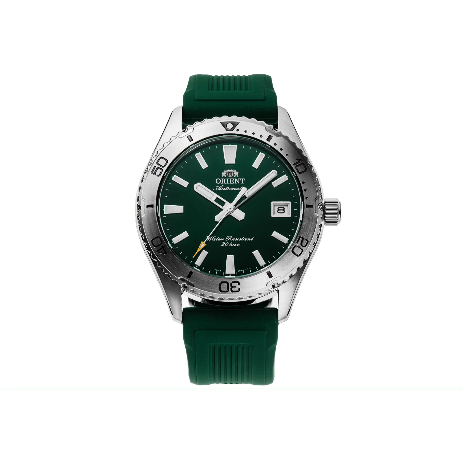 Orient Diver-Style Automatic Analog Stainless Steel Watch, 40mm Case, Green Dial, Sapphire Crystal, 200m Waterproof Unisex Fashion Watch, Analog Watch