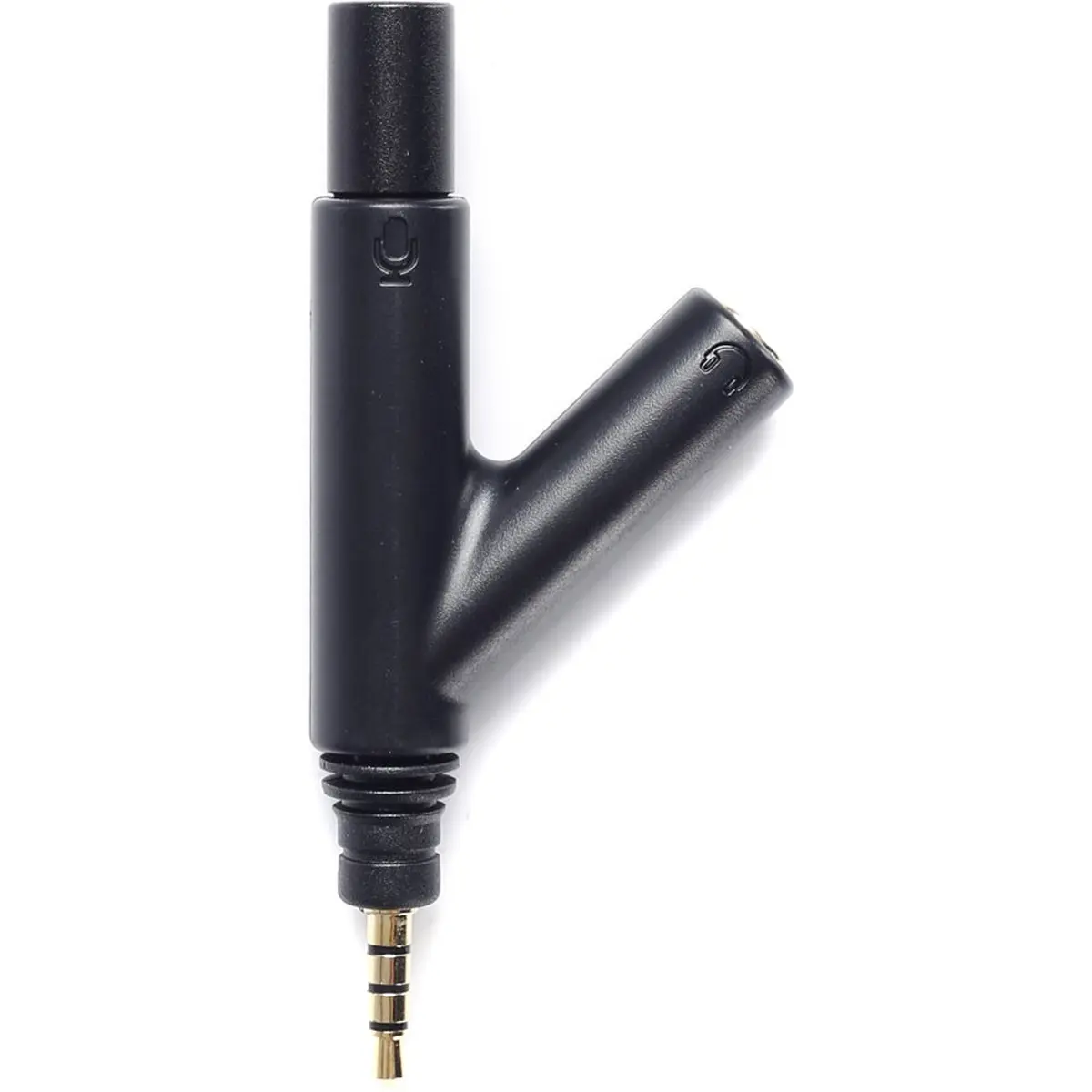 Movo Photo MA1000 V-Shape TRRS Omnidirectional Microphone with Headphone Monitoring Jack, Compatible with Headset, Smartphone, Android Devices for Recording