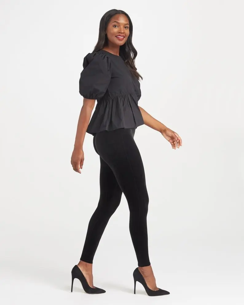 Spanx Black Velvet leggings *Final Sale*