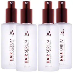 Herstyler Argan Oil Hair Serum - Anti-Frizz Hair Serum for Frizzy and Damaged Hair - Lightweight Heat Protectant Serum for Hair Growth - Hair Oil Serum with Aloe Vera, Vitamin E & Argan Oil - Boosts Shine & Hydration - Haircare - 2 Fl Oz - 4 Pack Natural