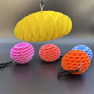 Worm Fidget Toys DIY Telescopic Deformation Elastic Mesh Stress Relief Kids Toys Funny Stress Ball for Children Adult Gifts Does not apply