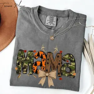 Camo Mama Shirt, New Mom Shirt Comfort Colors, Camouflage Mama Tee, Trendy Mom Tshirt, Mom Life Shirt, Mothers Day Gift for Mom Sweatshirt ,Full Colors Comfort T-Shirt