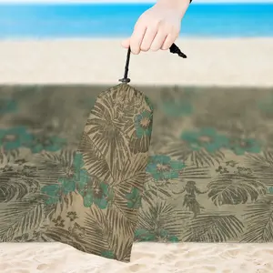 Hawaii Tropical Camo Sand-proof Beach Blanket, 59" x 79", Hunting Camouflage Outdoor Mat, Durable & Lightweight for Summer Trips, Picnic, Hiking or Outdoor Activities