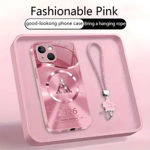 Suitable for [iPhone 15 Plus] high-end MagSafe phone case，Features a magnetic attachment function，features magnetic attachment; includes a free lanyard.YM99