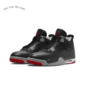 Vintage Black-Red High-Top Basketball Sneakers, Premium Leather & Mesh Footwear, Classic Streetwear Collectible Trainers