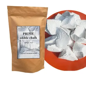 NEW 2026 !!! Prime Edible Chalk – Natural Crunchy White Chalk Chunks for Eating, Pica Cravings & ASMR – Pure Ukrainian – Eco Kraft Packaging – 4oz (115g)