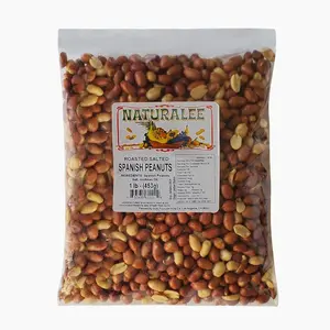 Naturalee Peanuts, With Skin Spanish Peanuts 2 lbs - Roasted & Salted - Heart Health, High Protein