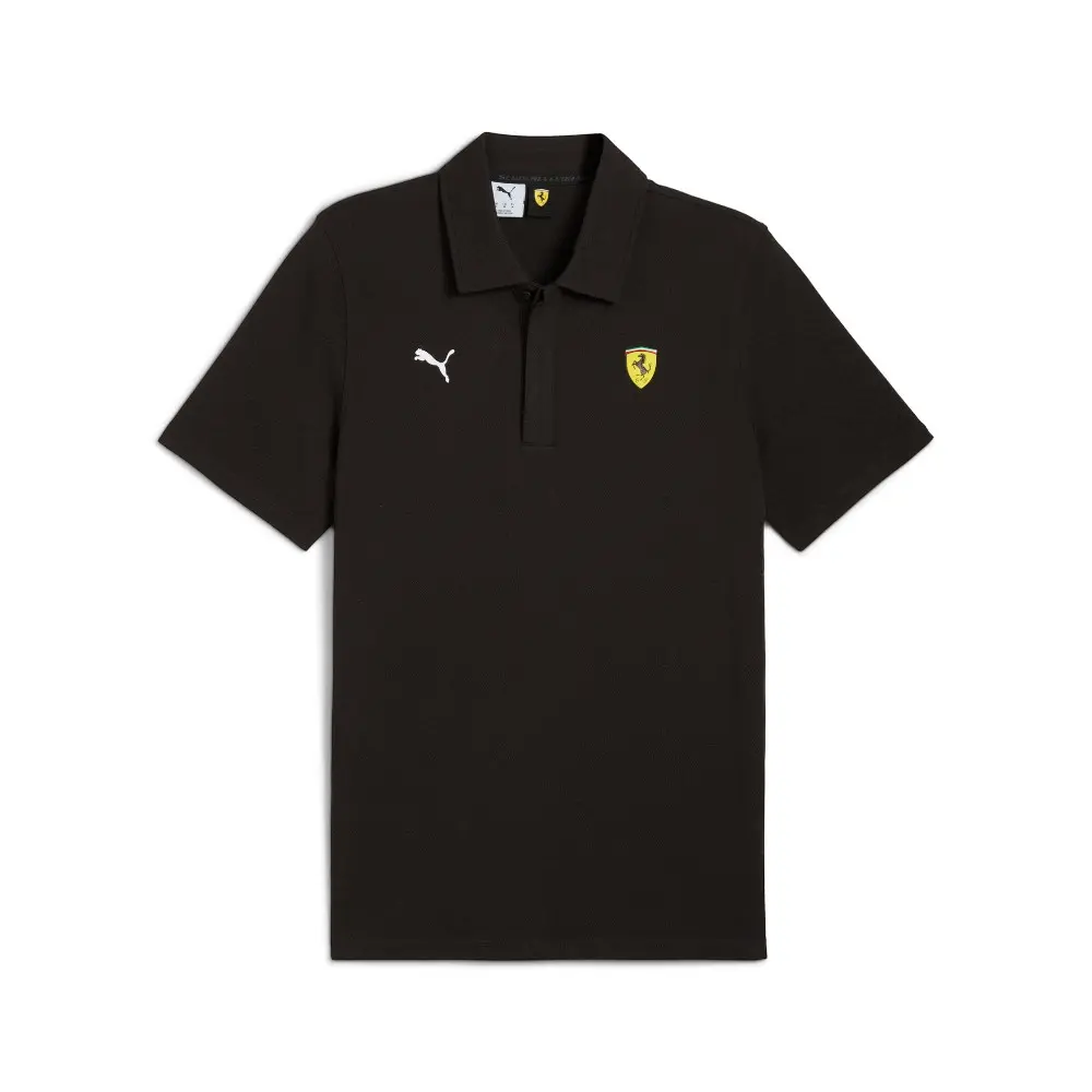 PUMA Mens Scuderia Ferrari Sportswear Short Sleeve Shirt Casual Casual - Black