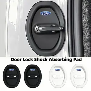 Ford Car Door Lock Protector Set, Elastic Anti-Collision Shock Absorber Pad, Silent Buffer Cushion, Automotive Accessories