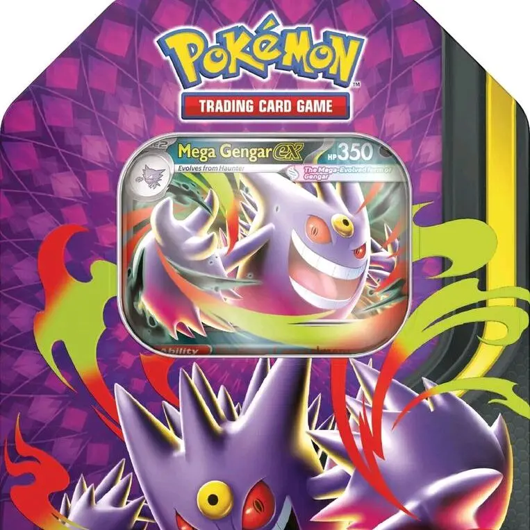 Mega Moonlit Tin - Mega Gengar ex Official TCG Collectible Cards Sealed Near Mint Box