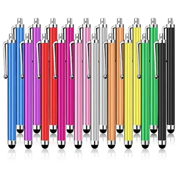 20 Pack Stylus Pen,Stylus Pen for Touchscreen High Precision and Sensitivity for Everyday Writing/Drawing,Universal Stylus Compatible with Touch Screens,10 Colors