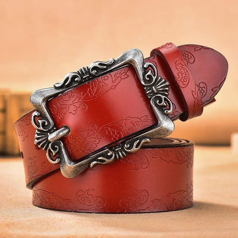Silver Buckle   Red