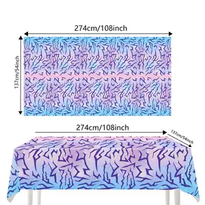 Kpop Lightning Crack Party Tablecloth, Waterproof Anti-Stain Disposable Cover, Party Decorations, Party Decoration Supplies, Perfect Gift for Weddings Birthdays New Year