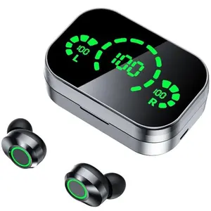 TWS Wireless Headphones, Stereo Earbuds with Touch Control, Sports Headphones with USB Type-C Charging Case, Rechargeable Lithium-ion Battery, Wireless Earbuds Headset