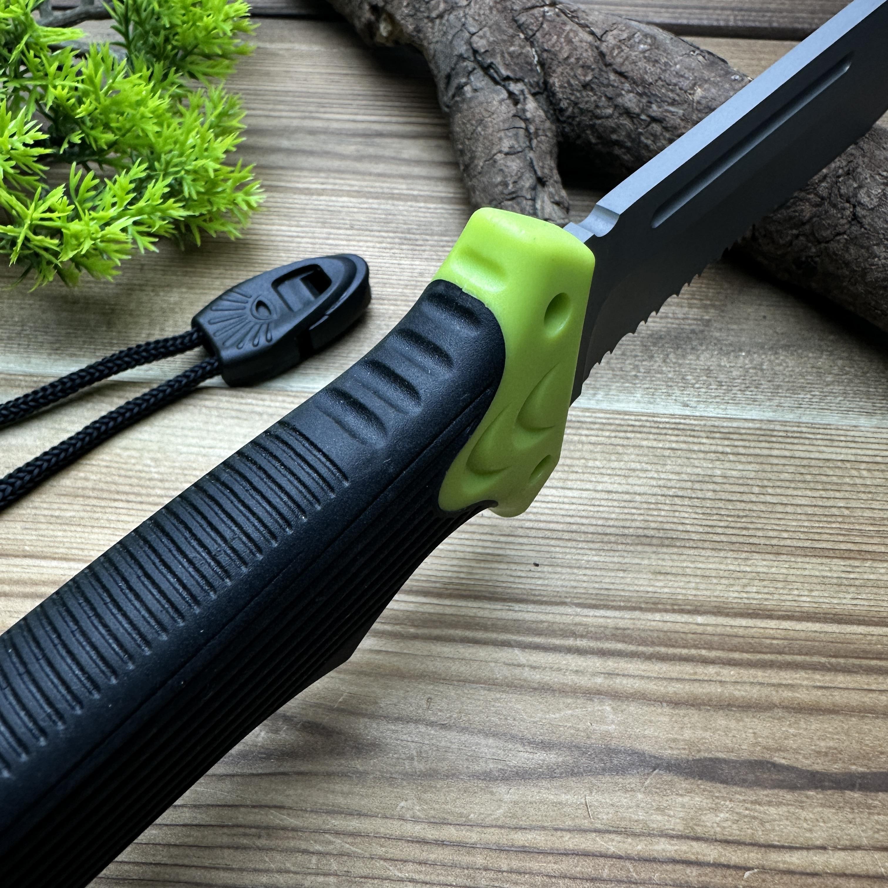 Outdoor survival knife, multi-functional portable wilderness survival knife, wilderness camping knife, outdoor straight knife, portable rock climbing knife