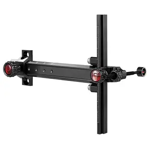 Sntxmy 1 pc Adjustable T Shape Recurve Bow Sight Black Aluminium Weather Resistant CNC Machined Archery Recurve Bow Accessories