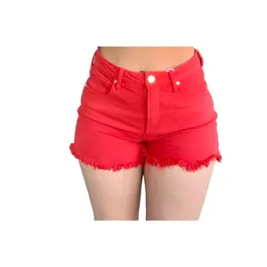Risen Fiesta High Rise Distressed Detail Short