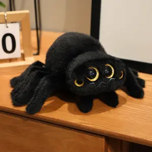 Cute 25cm Plush Spider Toy Doll, Cuddly Stuffed Animal, Insect Stuffed Animal, Surprise Prank Soft Cuddly Gift, Cozy Sofa Pillow Present for Kids