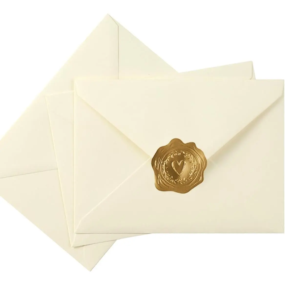 50 Pack A6 Envelopes for 4 x 6 Greeting Cards, Birthday Party, Photos,  Shower and Wedding Invitation Cards, 6 1/2 x 4 3/4 Inches (Cream Color)