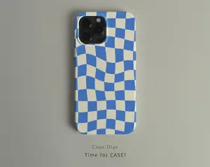 Blue Checkered 17 iphone 16 iPhone 15 Case, iPhone 15 Pro Max Case, iPhone 14 Pro Case, iPhone 11 14 Plus X 12 Case